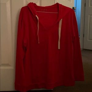 Loft cotton hoodie NWT XL